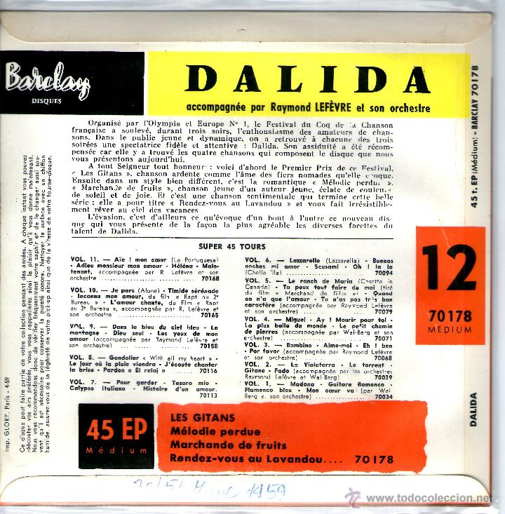 Discos de vinilo: DALIDA - Foto 2