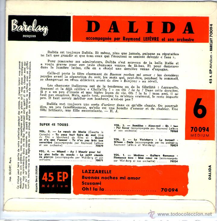 Discos de vinilo: DALIDA - Foto 2
