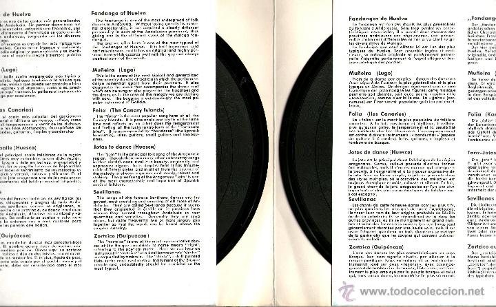 Discos de vinilo: ESPA&Ntilde;A / SPAIN - FOLKLORE MUSICAL DE ESPA&Ntilde;A - Foto 2