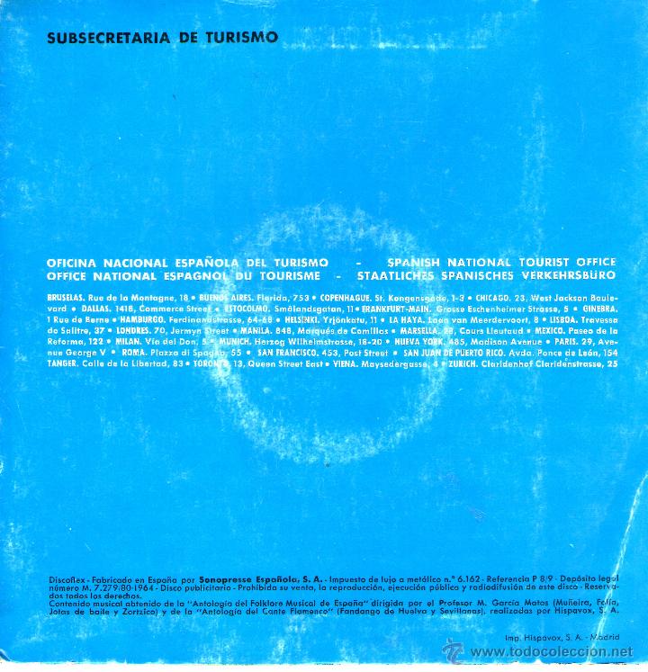 Discos de vinilo: ESPA&Ntilde;A / SPAIN - FOLKLORE MUSICAL DE ESPA&Ntilde;A - Foto 3