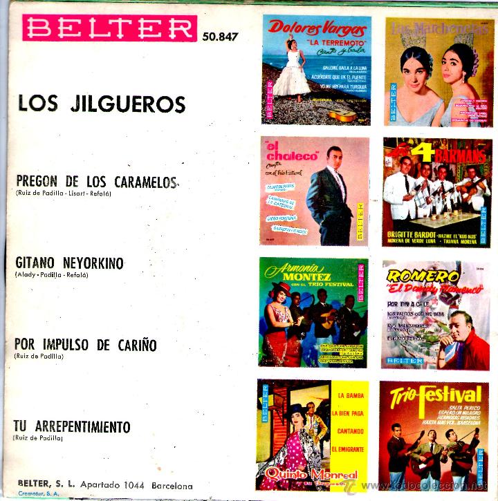 Discos de vinilo: Los Jilgueros - Foto 2