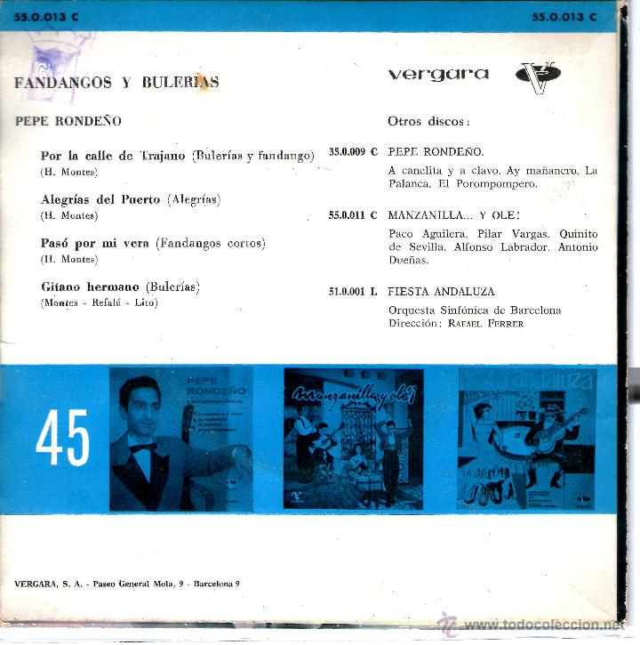 Discos de vinilo: PEPE RONDE&Ntilde;O - Foto 2