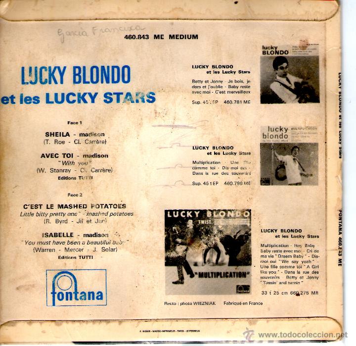 Discos de vinilo: Lucky Blondo  Sheila - Foto 2