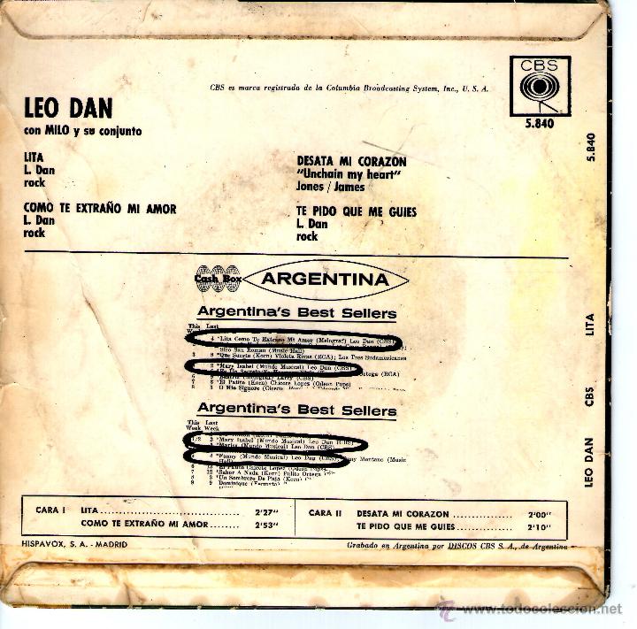 Discos de vinilo: leo dan - Foto 2