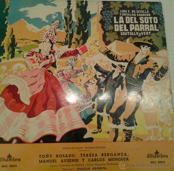 Discos de vinilo: -LA DEL SOTO DEL PARRAL - - Foto 1