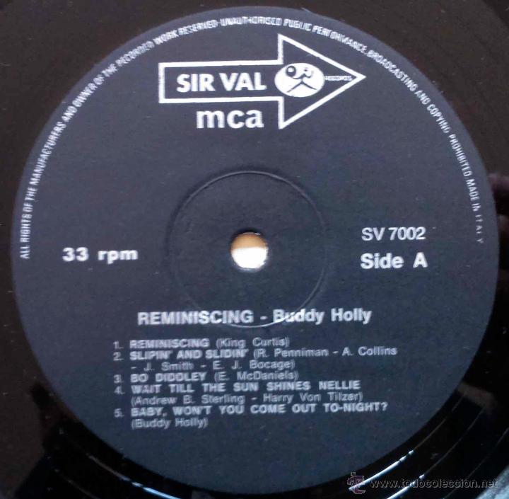 Discos de vinilo: BUDDY HOLLY, REMINISCING - LP ITALIA - Foto 2