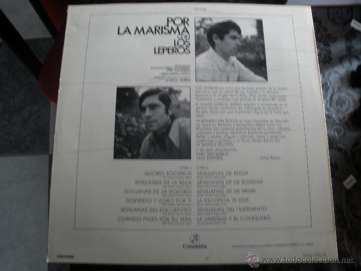 Discos de vinilo: LOS LEPEROS  POR LA MARISMA - Foto 2