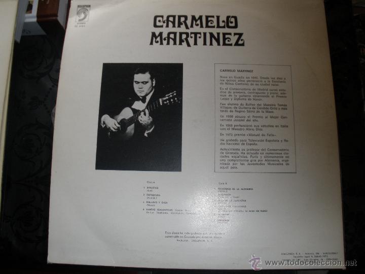 Discos de vinilo: CARMELO MARTINEZ - Foto 2