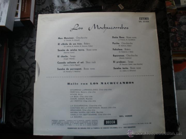 Discos de vinilo: BAILE CON LOS MACHUCAMBOS - Foto 2