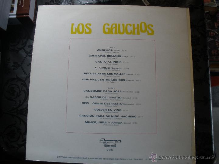 Discos de vinilo: LOS GAUCHOS - Foto 2