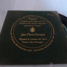 Discos de vinilo: LES DISCOPHILE FRANÇAIS, MOZART, ANDANTE Y RONDÓ PARA FLAUTA Y ORQUESTA, J.P. RAMPAL CAMARA DE SARRE