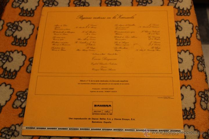 Discos de vinilo: PAGINAS CASTIZAS EN LA ZARZUELA - Foto 3