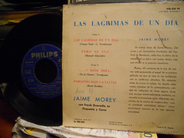 Discos de vinilo: JAIME MOREY-EP ...Y DIOS DIRA +3-1965 - Foto 2