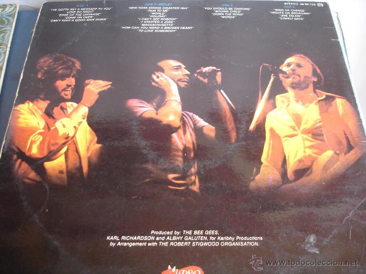 Discos de vinilo: BEE GEES HERE AT LAST BEE GEES LIVE - Foto 3