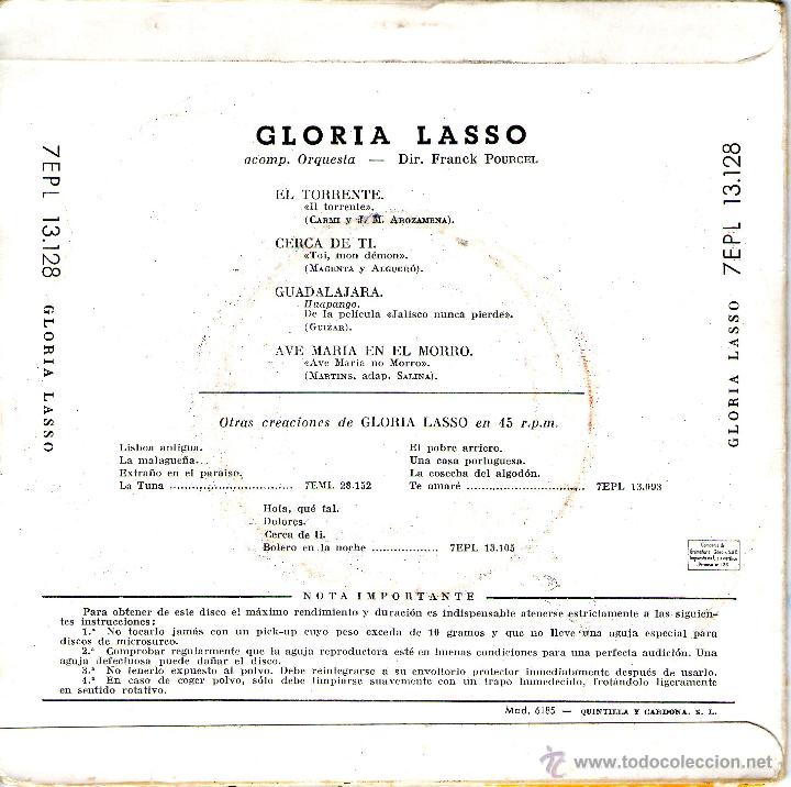 Discos de vinilo: GLORIA LASSO - Foto 2