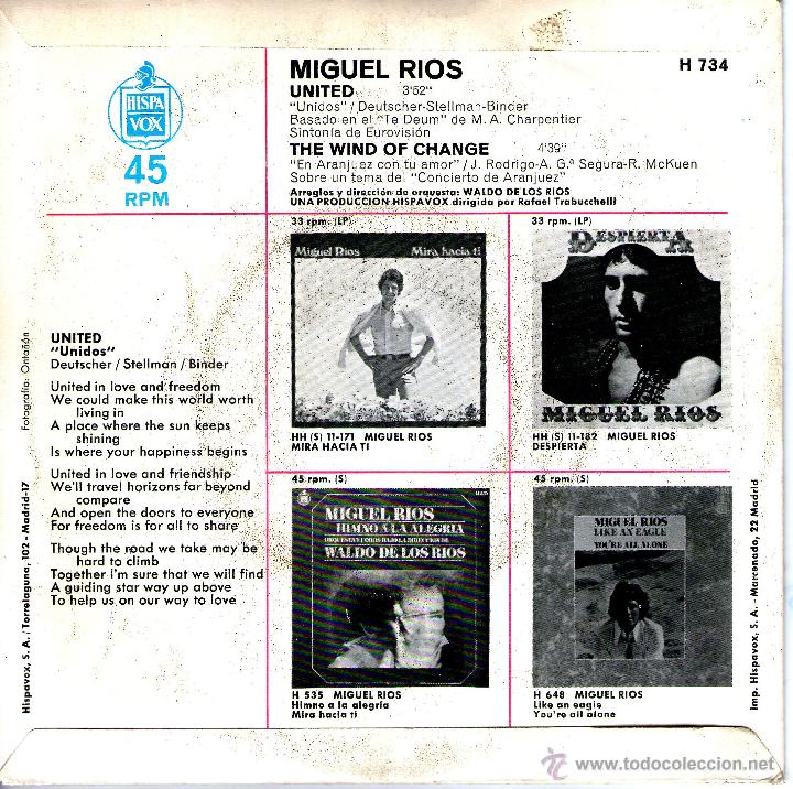 Discos de vinilo: MIGUEL RIOS - Foto 2