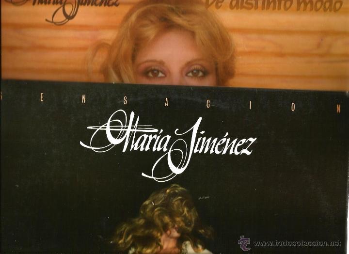 Discos de vinilo: 2 LP&acute;S DE MARIA JIMENEZ : SENSACION + DE DISTINTO MODO - Foto 1