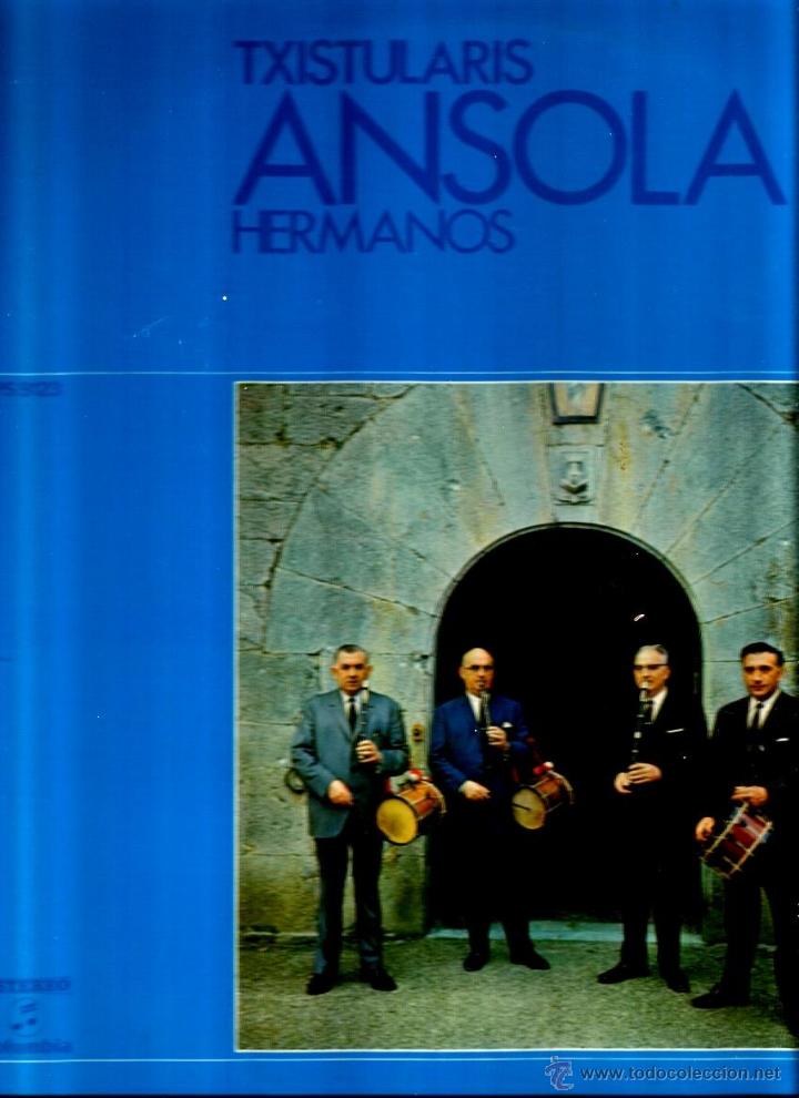 Discos de vinilo: LP EUSKADI FOLK : HERMANOS ANSOLA , TXISTULARIS - Foto 1