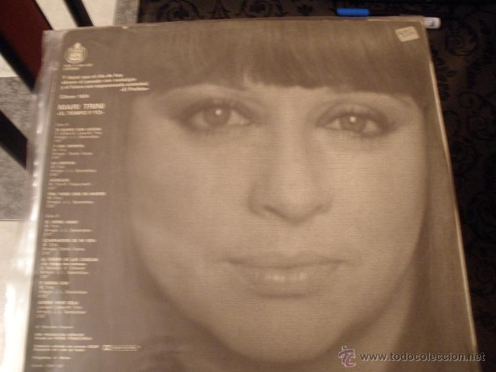 Discos de vinilo: MARI TRINI - EL TIEMPO Y YO - Foto 2