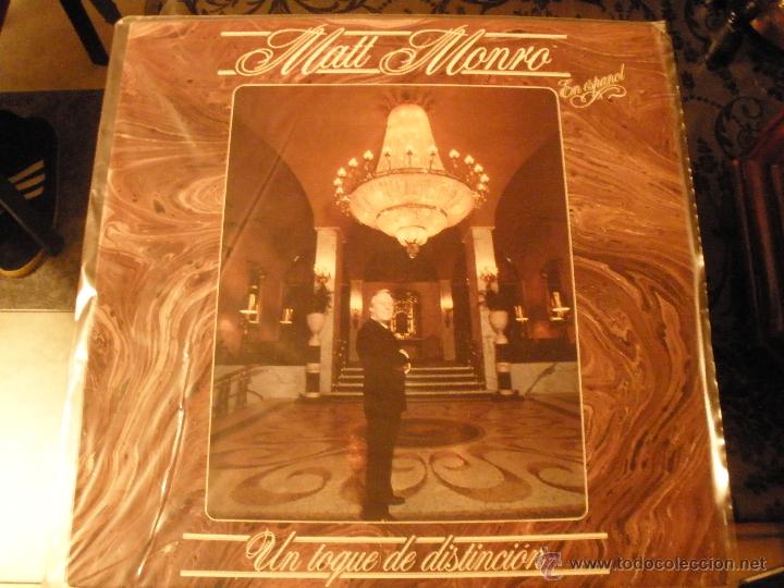 Discos de vinilo: MATT MONRO UN TOQUE DE DISTINCION - Foto 1