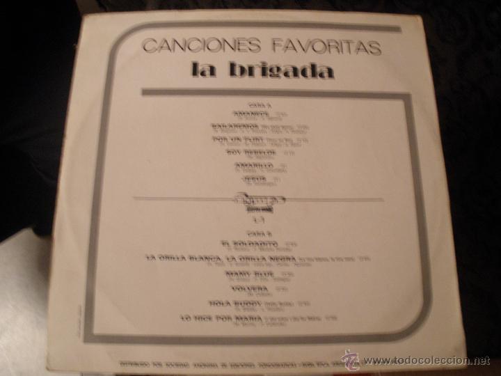 Discos de vinilo: LA BRIGADA  CANCIONES FAVORITAS - Foto 2
