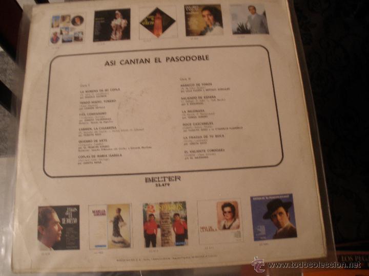 Discos de vinilo: asi cantan el pasodoble 1970 - Foto 2