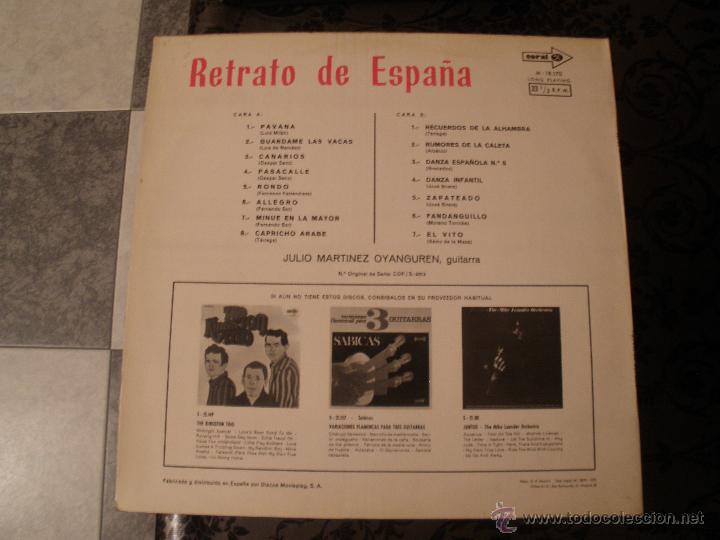 Discos de vinilo: RETRATO DE ESPA&Ntilde;A - Foto 2
