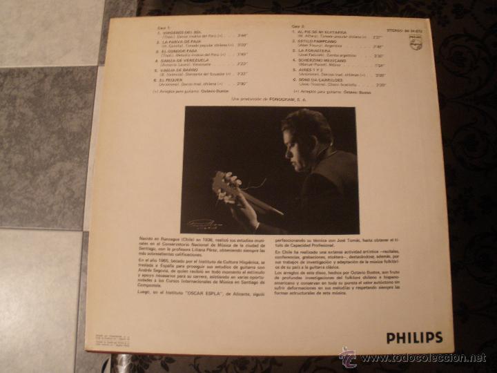 Discos de vinilo: AL PIE DE MI GUITARRA OCTAVIO BUSTOS - Foto 2
