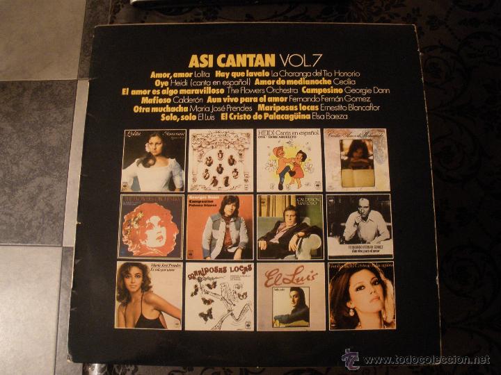 Discos de vinilo: ASI CANTAN .VOL.7 - Foto 1