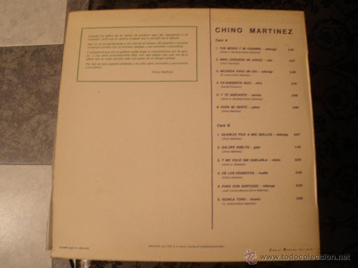 Discos de vinilo: CHINO MARTINEZ - Foto 2