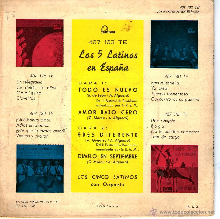 Discos de vinilo: LOS 5 LATINOS EN ESPA&Ntilde;A - Foto 2