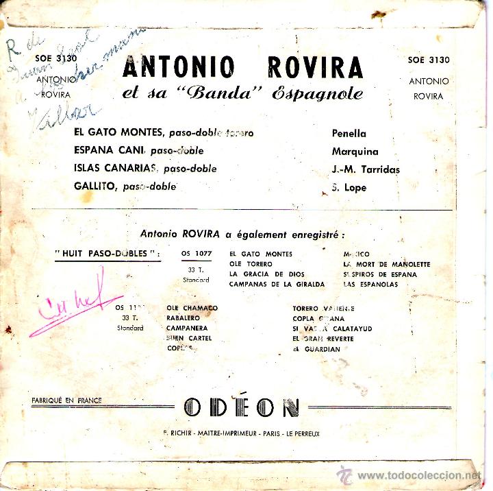 Discos de vinilo: Antonio Rovira  con 4 temas - Foto 2