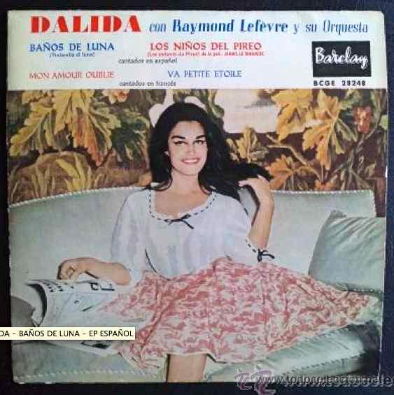 Discos de vinilo: DALIDA, BA&Ntilde;OS DE LUNA - EP ESPA&Ntilde;A - Foto 1