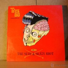 Discos de vinilo: THE SURFIN LUNGS / WIPE OUT SKATERS Y MAS - THE SURF AND SKATE RIOT - MUNSTER RECORDS MR005/TRES 60. Lote 285269943