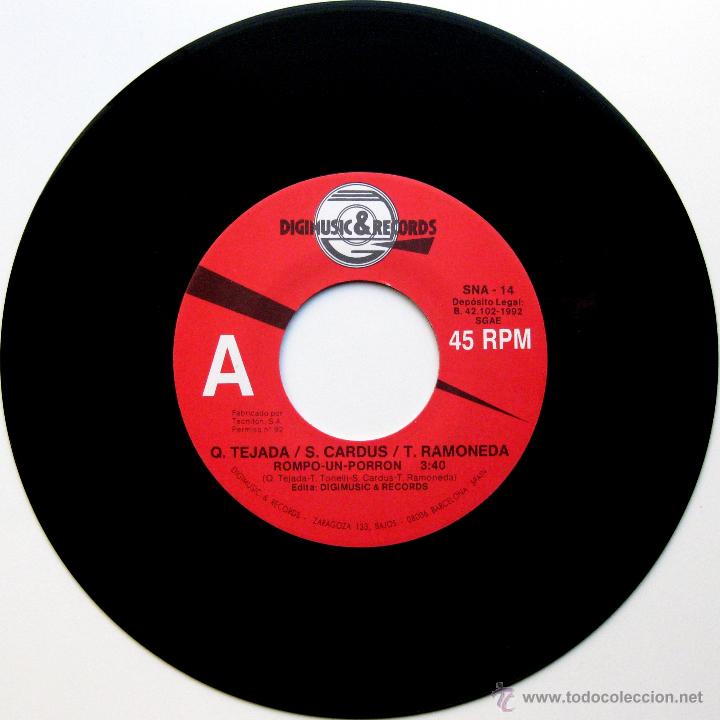 Discos de vinilo: El Minutero - Rompo Un Porron - Single Digimusic & Records Promo 1992 BPY - Foto 3 - 40463482