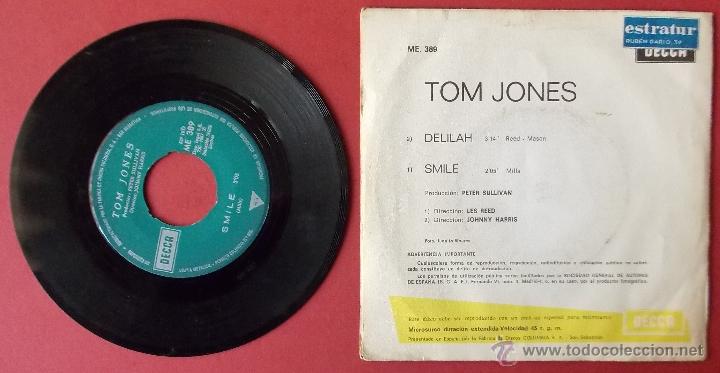 Discos de vinilo: TOM JONES - DELILAH - SMILE - DECCA - Foto 2