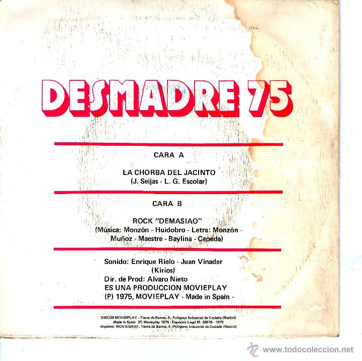 Discos de vinilo: DESMADRE 75 - Foto 2