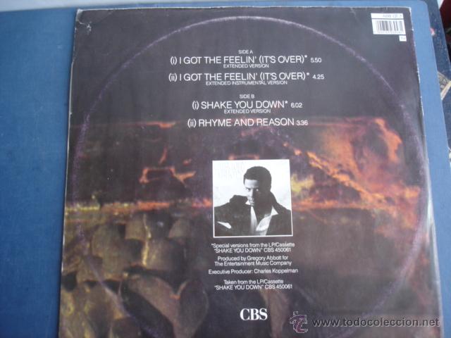 Discos de vinilo: GREGORY ABBOTT I GOT FEELIN&acute; (IT&acute;S OVER) LIMITED EDITION - Foto 2