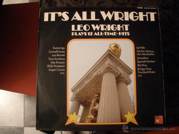 Discos de vinilo: LEO WRIGHT ITS ALL WRIGHT 1974 - Foto 1