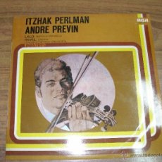 Discos de vinilo: ITZHAK PERLMAN - ANDRE PREVIN - LALO, RAVEL. LONDON SYMPHONY ORCHESTRA. Lote 40483709