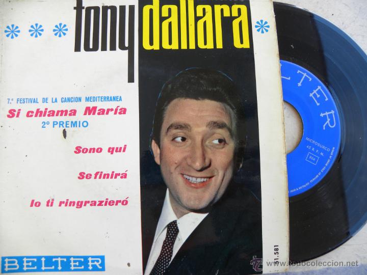 Discos de vinilo: TONY DALLARA -EP 1965 - Foto 1
