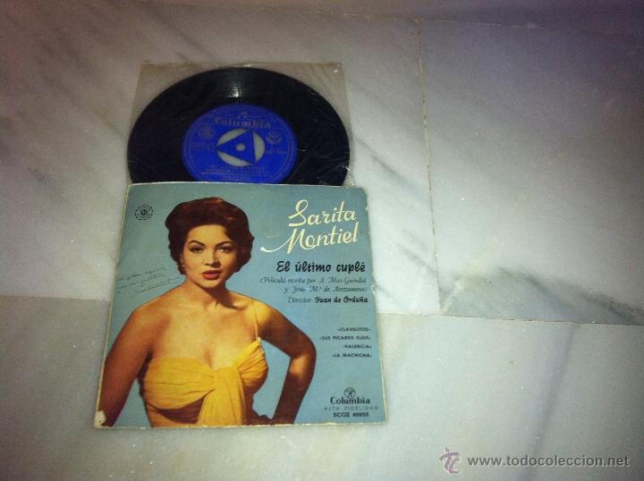 Discos de vinilo: SARITA MONTIEL EL ULTIMO CUMPLE - Foto 1