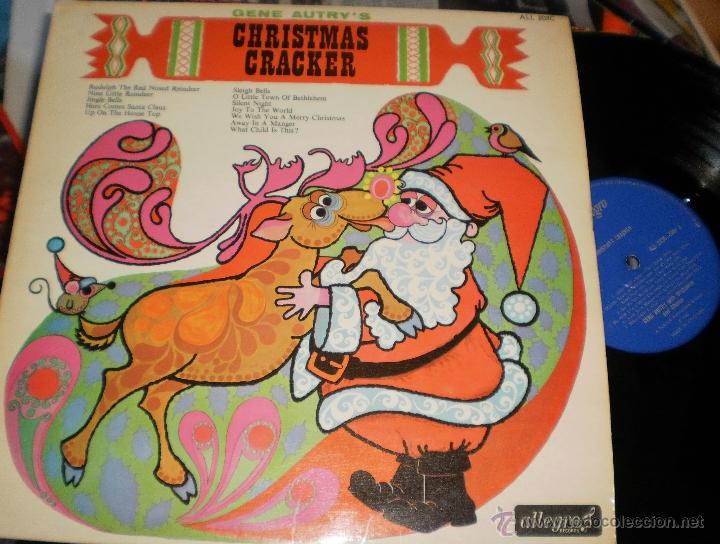 Discos de vinilo: gene autrys lp christmas cracker inglaterra 1966 - Foto 1