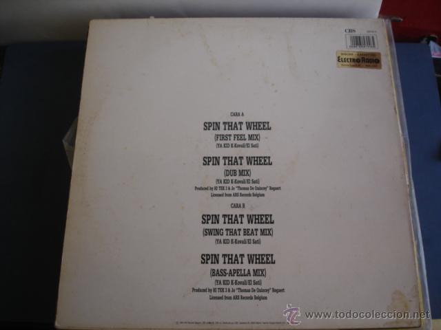 Discos de vinilo: HI TEK 3 featuring YA KID K   SPIN THAT WHEEL - Foto 2