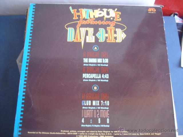 Discos de vinilo: HITHOUSE featuring DAVE D.M.D.   A BRIGHT DAY - Foto 2
