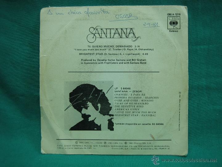 Discos de vinilo: Singles SANTANA 1981 - Foto 4