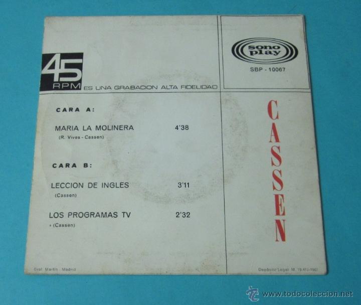 Discos de vinilo: CASSEN. HUMOR DE LOS A&Ntilde;OS 60 - Foto 2