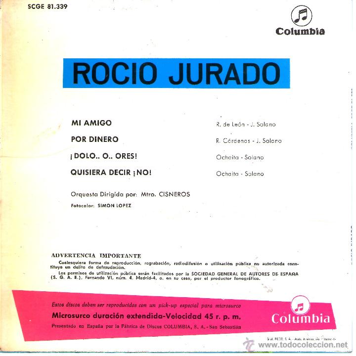 Discos de vinilo: ROCIO JURADO - Foto 2