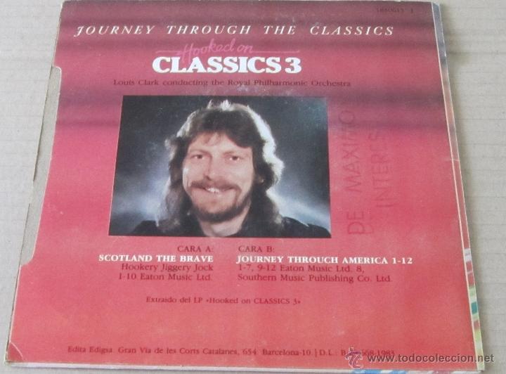 Discos de vinilo: JOURNEY THROUGH THE CLASSICS - HOOKED ON CLASSICS 3 - SINGLE - EDIGSA 1983 SPAIN - VINILO N MINT - Foto 2