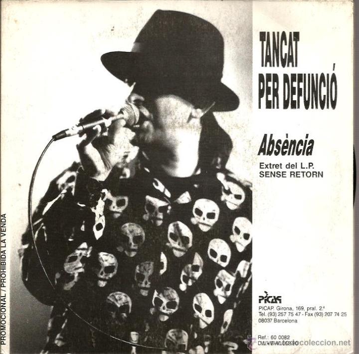Discos de vinilo: SG  TANCAT PER DEFUNCIO : ABSENCIA - Foto 1